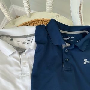Boys Under Armour golf shirts